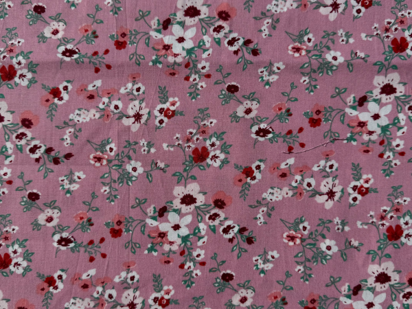 Baumwoll-Stoff "Mathilda's Welt" Altrosa Nr 4854